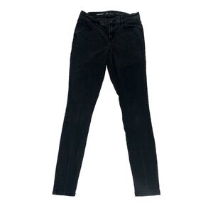 Old Navy Black Super Skinny Mid Rise Wow Jeans Size 2 Women's